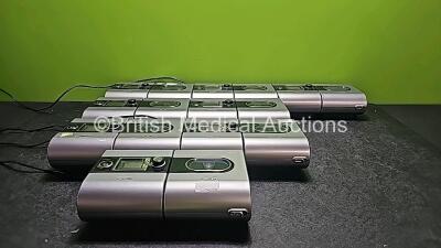 Job Lot Including 7 x ResMed S9 AutoSet CPAP Units, 1 x ResMed S9 VPAP ST Unit, 8 x Resmed H5i Humidifier Chambers and 6 x Power Supplies (All Power Up) *SN 23022343 / 22151472668 / 23131865278 / 23142321461 / 23141335846 / 23122188036 / 22151983475*