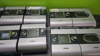 Job Lot Including 12 x ResMed S9 AutoSet CPAP Units (All Power Up and 2 x Damaged Casing - See Photos), 4 x Resmed H5i Humidifier Chambers and 12 x Power Supplies *SN 22151982965 / 22151408827 / 2215009742 / 23141204492 / 23131568118 / 22151009498 / 23111 - 4