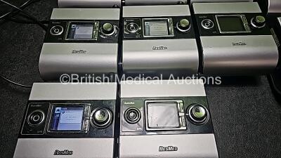 Job Lot Including 12 x ResMed S9 AutoSet CPAP Units (All Power Up and 2 x Damaged Casing - See Photos), 4 x Resmed H5i Humidifier Chambers and 12 x Power Supplies *SN 22151982965 / 22151408827 / 2215009742 / 23141204492 / 23131568118 / 22151009498 / 23111 - 5