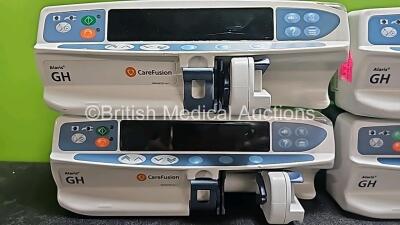 8 x CareFusion Alaris GH Syringe Pumps (7 x Power Up, 1 x No Power and 1 x Missing Battery - See Photos) *SN 135018955 / 800290362 / 800258074 / 800213929 / 800283911 / 800258210 / 800213910 / 800235623* - 5