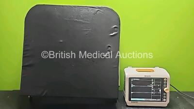 Mixed Lot Including 1 x Trumpf Medical Leg Section Ref 1850959 with Cushion (Damaged - See Photo) and 1 x Philips SureSigns VM4 (Powers UP) *SN108026773 / US34480619*