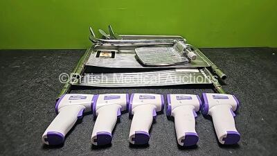 Mixed Lot Including 5 x Simzo Infrared Thermometers and 3 x Everest & Jennings Wheelchair Parts *SN NA*