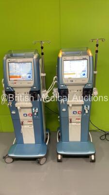 2 x Gambro Artis Dialysis Machines Running Hours 017124 / 44044 (Both Power Up)