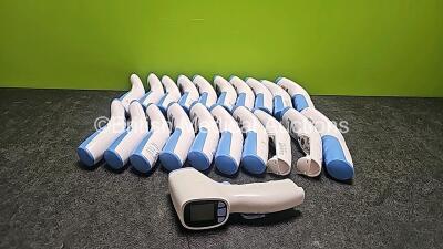 Job Lot Including 20 x Berrcom JXB-182 Non Contact Infrared Thermometers (3 x with Missing Casing - See Photo) and 1 x Jumper JPD-FR202 Infrared Thermometer