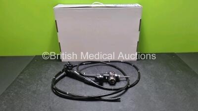 Olympus CF-Q260DL Video Colonoscope in Case - Engineers Report : Optical System - No Fault Found , Angulation - Not Reaching Specification To Be Adjusted, Insertion Tube - No Fault Found, Light Transmission - No Fault Found, Channels - No Fault Found Leak