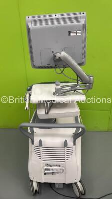 GE Voluson E8 Flat Screen Ultrasound Scanner *S/N D051335* **Mfd 01/2009** with 2 x Transducer / Probes IC5-9-D Ref 5194434 *Mfd 02-2009* and M6C Ref 5181441 *Mfd 2006* Sony UP-D897 Digital Graphic Printer (HDD REMOVED - Powers Up) - 8