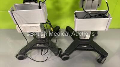 2 x SonoSite Stands and 1 x GE Vivid i-Cart - 3