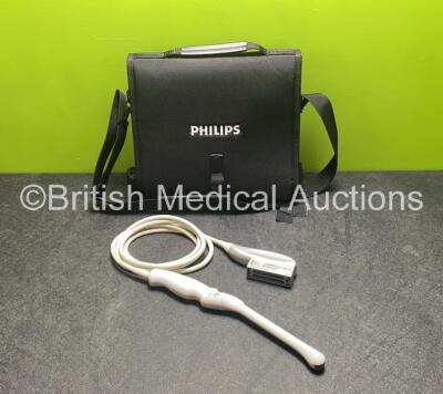 GE E8C-RS Ultrasound Transducer / Probe *Mfd 2020* in Philips Carry Case (Untested)