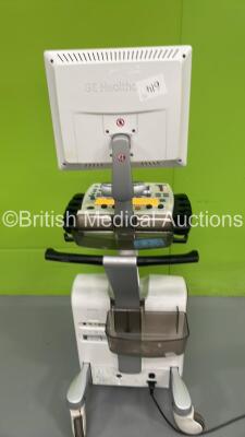 GE Vivid S5 Flat Screen Ultrasound Scanner Ref H45041FR *S/N 7350VS5* **Mfd 11/2013** (Powers Up - HDD REMOVED) - 7