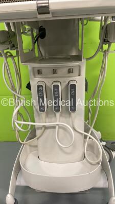 Philips CX50 Flat Screen Ultrasound Scanner Ref 989605384711 *S/N SG412302708* **Mfd 2014** SVC HW A.2 Software Version 3.1.2 with 3 x Transducers / Probes (C10-3v / L12-3 and C5-1) on Philips CX50 Stand with Carry Case (Powers Up) - 3