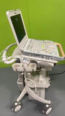 Philips CX50 Flat Screen Ultrasound Scanner Ref 989605384711 *S/N SG91400124* **Mfd 2014** SVC HW C.0 Software Version 4.0.2 with 3 x Transducers / Probes (C10-3v / L12-3 and C5-1) on Philips CX Cart with Carry Case (Powers Up) - 6