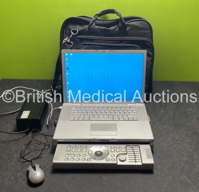 Siemens Acuson P50 Portable Ultrasound System with Power Supply in Carry Case (Powers Up)