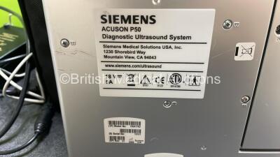 Siemens Acuson P50 Portable Ultrasound System with Siemens 4V2 Transducer / Probe, Power Supply in Carry Case (Powers Up) - 9