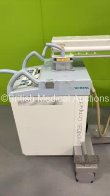 Siemens SIREMOBIL Compact L X-Ray C-Arm Model No 08630506 with Dual Flat Screen Image Intensifier (Powers Up - HDD REMOVED) *S/N 32027* **Mfd 2013** ***IR394*** - 5