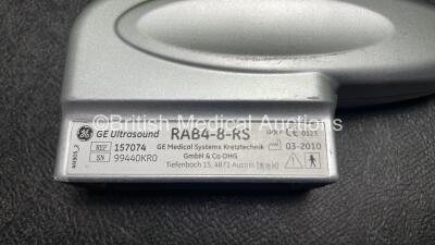 GE RAB4-8-RS Ultrasound Transducer / Probe *Mfd 03/2010* in Carry Case - 6