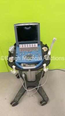 SonoSite M-Turbo Portable Ultrasound Scanner Ref P08840-20 *S/N WK04H4* **Mfd 05/2010** Boot Version Arm Version with 2 x Transducers / Probes (ICT/8-5 MHz Ref P04538-16A *Mfd 12/2012* and C60e/5-2 MHz Ref P07633-70 *Mfd 08/2015*) and Sony UP-897MD Video