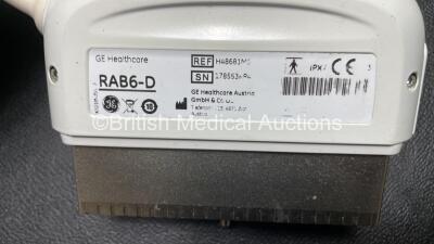 GE RAB6-D Ultrasound Transducer / Probe in Box *Mfd NA* (Untested) - 6