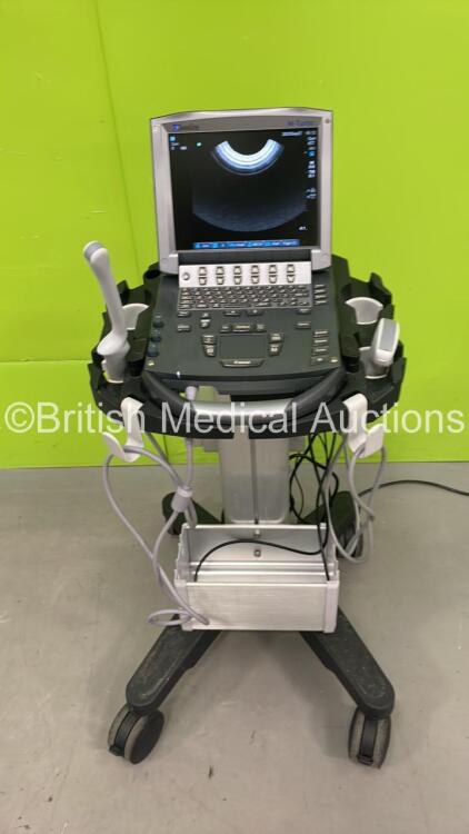 SonoSite M-Turbo Portable Ultrasound Scanner Ref P08189-83 *S/N WK279G* **Mfd 02/2014** Boot Version Arm Version with 2 x Transducers / Probes (ICTx/8-5 MHz Ref P07690-71 *Mfd 2017* and C60x/5-2 MHz Ref P07680-30 *Mfd 02/2012*) and Sony UP-897MD Video Gra