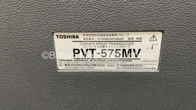 Toshiba PVT-575MV Convex Array Ultrasound Transducer / Probe *Mfd 2006* in Case (Untested) - 5