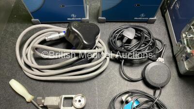 2 x Medtronic 9660651 StealthStation AxiEM System Controllers (Both Power Up) with Accessories in Case - 3