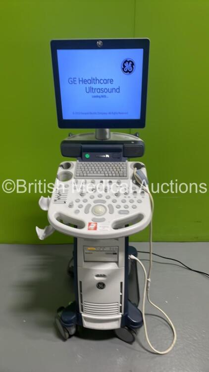 GE Voluson P8 Flat Screen Ultrasound Scanner Ref 5589191 *S/N 317304SU4** **Mfd 02/2016** Software Version with 1 x Transducer / Probe 4C-RS Ref 5125386 *Mfd 2019-03* (Damage to Cable - See Photo) Sony UP-D898MD Digital Graphic Printer (Powers Up with 2 x