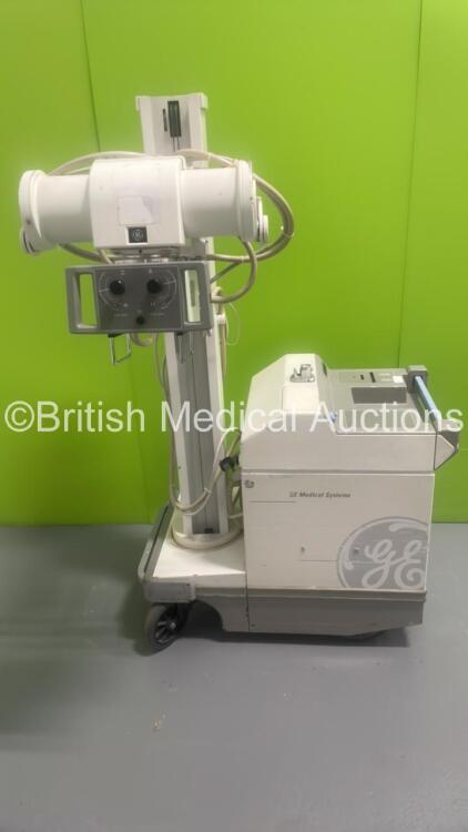 GE AMX 4 Plus IEC Mobile X-Ray System Model No 2275938 (Powers Up with Key - Key Included) *S/N 966746WK0* **Mfd 10/2001**