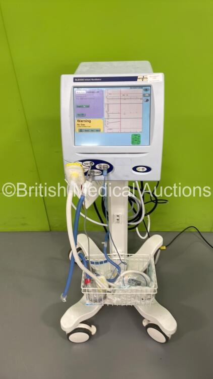 SLE5000 Infant Ventilator HFO TTV Plus Model G Software Version 5.0 on Stand with Hoses (Powers Up) *S/N 52438* **Mfd 2008*