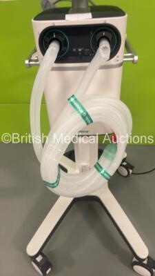 Mindray SV600 Ventilator on Trolley with Hoses *Mfd 2020* Software Version na - Operation Hours 1500 - Ventilation Hours 579 (Powers Up) *AA6-05004561* - 4