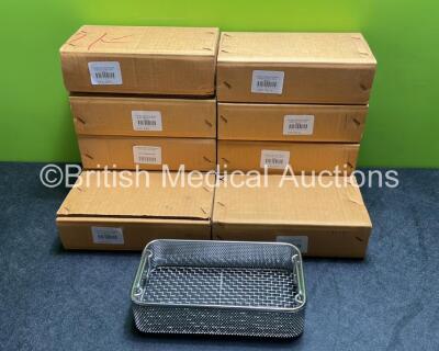 10 x Flat Base Perforated Baskets *240 x 130 x 60mm* (Like New) *Stock Photo*