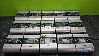 15 x ResMed S9 Escape EPR CPAP Units with 5 x Power Supplies (All Power Up and 1 x Damaged Casing - See Photo) *SN 22171006926 / 23121785524 / 23132073969 / 22151750344 / 22161356958 / 23122119309 / 22161515697 / 22171378237 / 22171700771 / 22151960277 / - 2