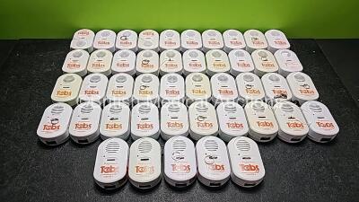 45 x Professional Tabs Voice+ Fall Prevention Monitors (All Damaged, Missing Battery Covers - See Photos) - 2