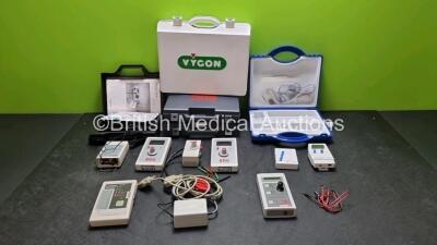 Job Lot Including 1 x B.Braun Stimuplex HNS 12 Unit, 2 x RDG NL 500 Nerve Locators, 1 x Neurotech NT200 Plus / NT2000 Until, 1 x Omega AD128 Analog / Digital Data Logger and 1 x Medical Pleival Nerve Stimulator