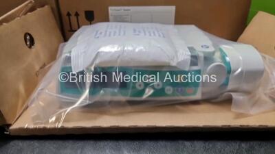 4 x B.Braun Perfusor Space Syringe Pumps *Mfd - 2020 (Like New In Box) with 4 x Pole Clamps (Stock Photo) *SN 572112 / 572113 / 572076 / 572099* - 2