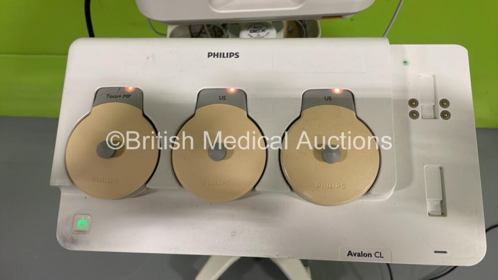 Toco Rounds Monitor System Philips FM30 Fetal Monitor *Mfd - 2019* with 2 x US Transducers, 1 x ...