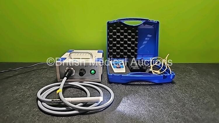 Mixed Lot Including 1 x Ecolite Sapimed Light Generator with 1 x Fibre Light Lead and 1 x Power Supply (Powers Up) and 1 x Stihler Electronic Astodia Unit in Case (Loose Casing and Damaged Connector - See Photos) *SNDA04211 / 94/13UK*