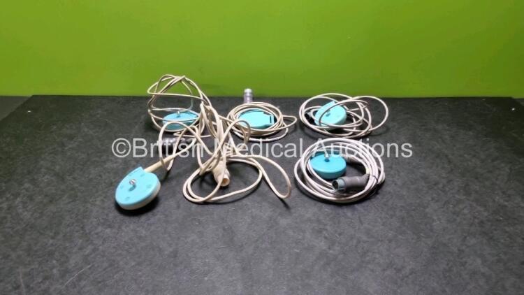 Job Lot Including 3 x Nautilus US Fetal Ultrasound Transducers, 1 x Nautilus toco Fetal Ultrasound Transducers and 1 x Unknown Ultrasound Transducer