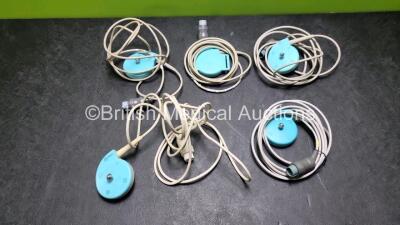 Job Lot Including 3 x Nautilus US Fetal Ultrasound Transducers, 1 x Nautilus toco Fetal Ultrasound Transducers and 1 x Unknown Ultrasound Transducer - 2