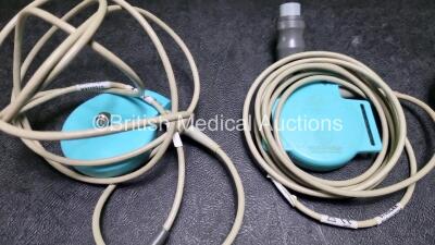 Job Lot Including 3 x Nautilus US Fetal Ultrasound Transducers, 1 x Nautilus toco Fetal Ultrasound Transducers and 1 x Unknown Ultrasound Transducer - 3