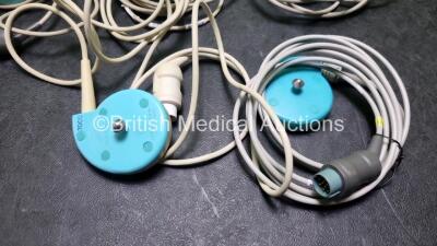 Job Lot Including 3 x Nautilus US Fetal Ultrasound Transducers, 1 x Nautilus toco Fetal Ultrasound Transducers and 1 x Unknown Ultrasound Transducer - 5