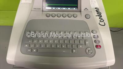 GE MAC 3500 ECG Machine on Stand (Powers Up) - 3