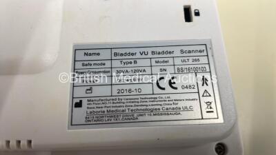 Laborie Bladder VU Bladder Scanner with Probe and Docking Unit on Trolley (No Power) *SN BS/16100103* - 3