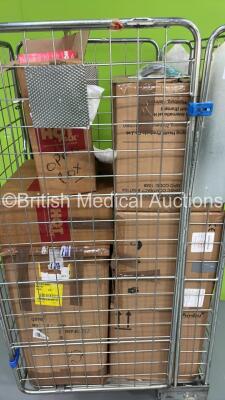 Cage of Mixed Consumables Including Intersurgical i-gel Supraglottic Airways, ProACT Pro Breathe Endotracheal Tube Introducers and Hot Pack Vegetable Curry (Cage Not Included - Some Out of Date) - 2