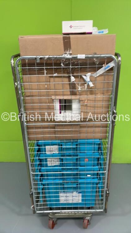 Cage of Mixed Consumables Including ProBreathe Endotracheal Tubes, Pennine Suction Catheters and SARS SureScreen COV-2 Antigen Rapid Test Kits (Cage Not Included - Out of Date)