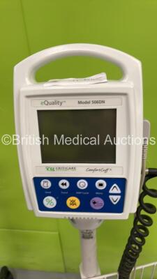 1 x Edan iM3 Patient Monitor on Stand with BP Hose and Cuff (Powers Up) 1 x Delfi Portable Tourniquet System and 1 x CSI Criticare Model 506DN ComfortCuff Patient Monitor on Stand (No Power) *S/N 2004-0623 / 261436-M21301260024 / 209039159* - 3