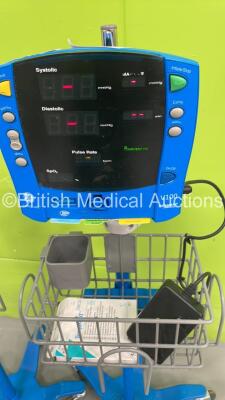 1 x Welch Allyn Connex Vital Signs 6000 Series Monitor on Stand and 2 x GE Dinamap Carescape V100 Vital Signs Monitors on Stands (All Power Up) *S/N (21) 100057702419 / SDT08340406SP / SDT08360325SP* - 5