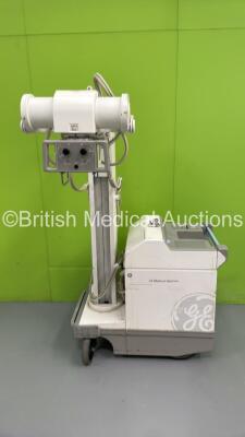 GE AMX 4 Plus IEC Mobile X-Ray Model No 2275938 (Powers Up with Donor Key - Key Not Included) *S/N 967622WK2* **Mfd 10/2001**