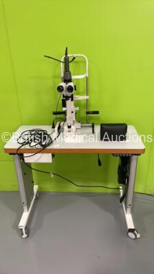 Lumenis 950 Slit Lamp with Binoculars, 2 x 12,5x Eyepieces and Chin Rest (No Power)