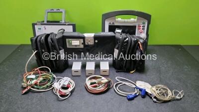 GS Corpuls3 Slim Defibrillator Ref : 04301 (Powers Up) with Corpuls Patient Box Ref : 04200 (Powers Up) with Pacer, Oximetry, ECG-D, ECG-M, CO2, CPR, NIBP and Printer Options, 4 and 6 Lead ECG Leads, SPO2 Finger Sensor, Hose, Paddle Lead, CO2 Cable, 3 x B