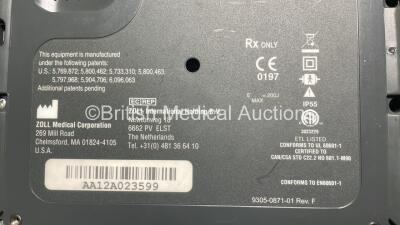 2 x Zoll AED PRO Defibrillators (Both Power Up) with 2 x 3 Lead ECG Leads, 2 x Batteries and 2 x Electrode Packs (1 In Date, 1 Expired) in Carry Cases - 6