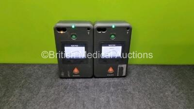 2 x Philips Heartstart FR3 Defibrillators (Both Power Up with Stock Battery Stock Battery Not Included)